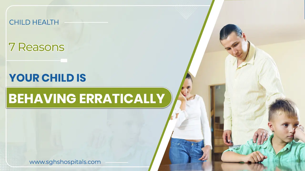 child behaving erratically